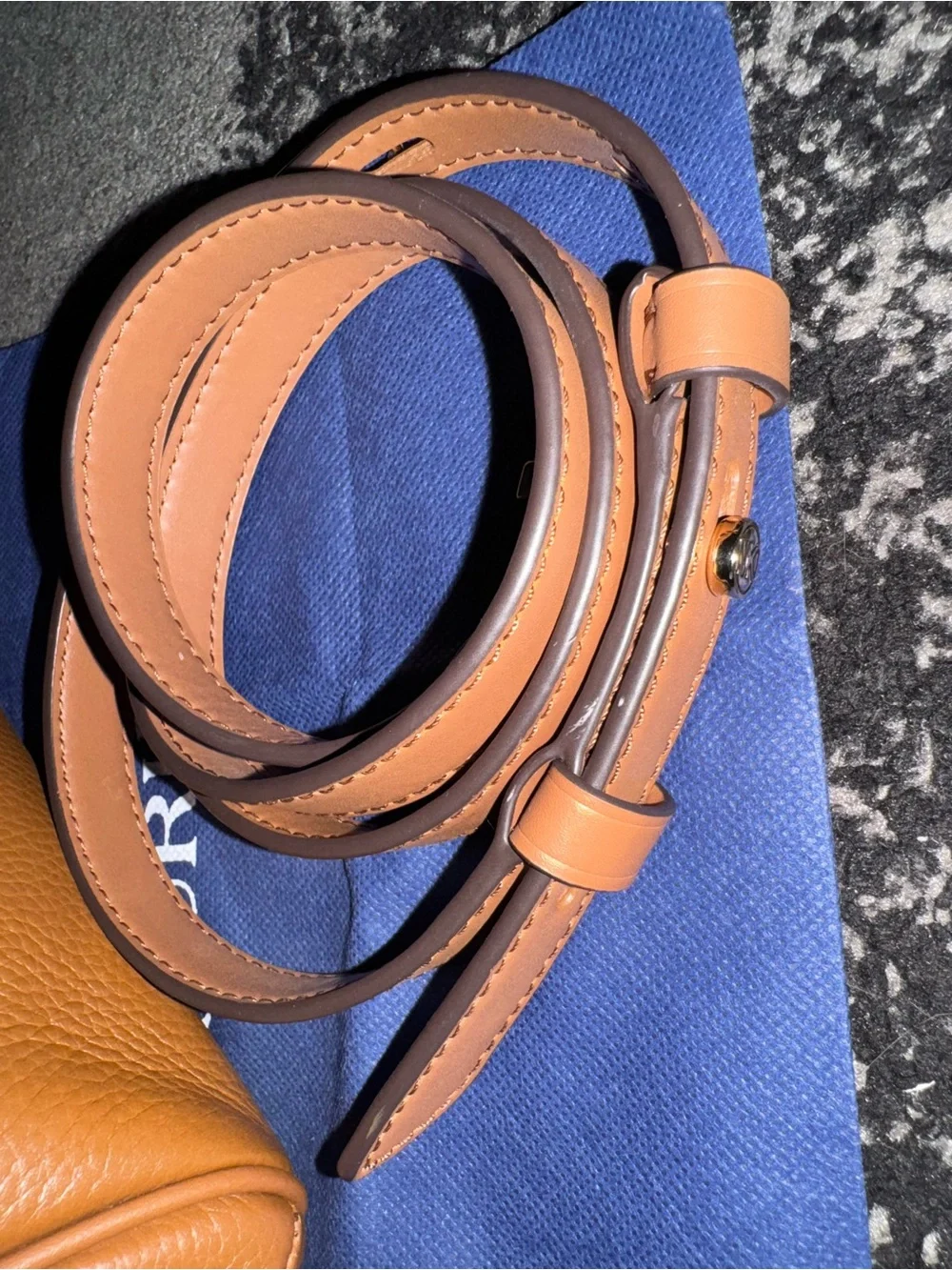 Michael Kors Tan Pebbled Leather Mini Crossbody